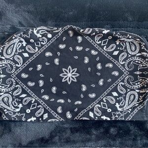 Black and White Bandana Crop Top